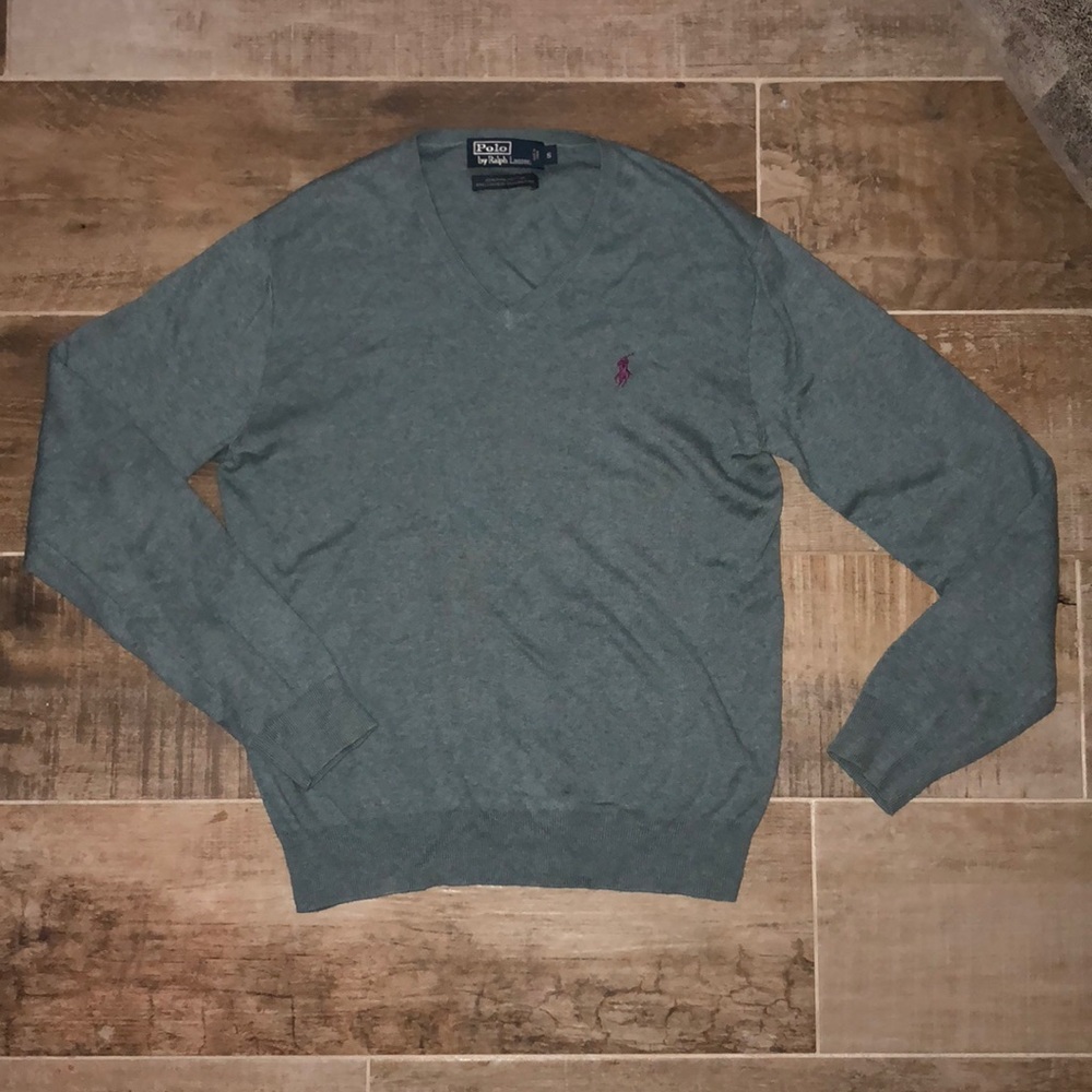 Green Polo V Neck (Lightweight Material)